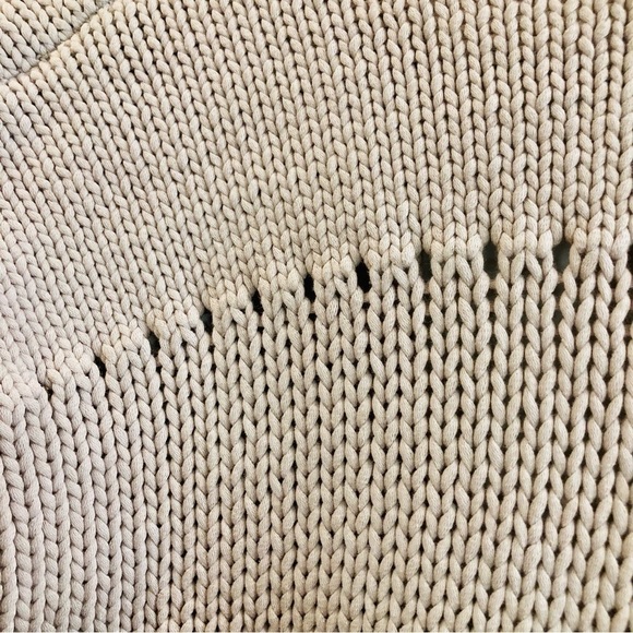 MAGASCHONI Sz S Open Front Drop Shoulder Super Soft Knit Cropped Ribbed Hem Vest - Picture 6 of 6